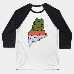 Maine Trout Baseball T-Shirt